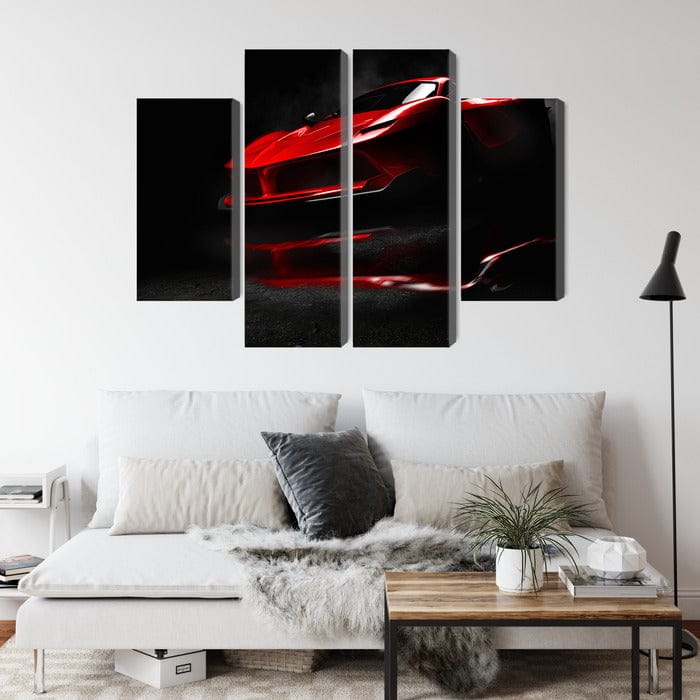 Kanva - Sarkana sporta automašīna 3D, N-3525 X-ART