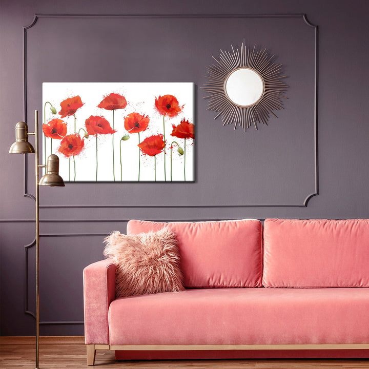 Kanva - Sarkanas magones abstraktā versijā, N-1532 X-ART