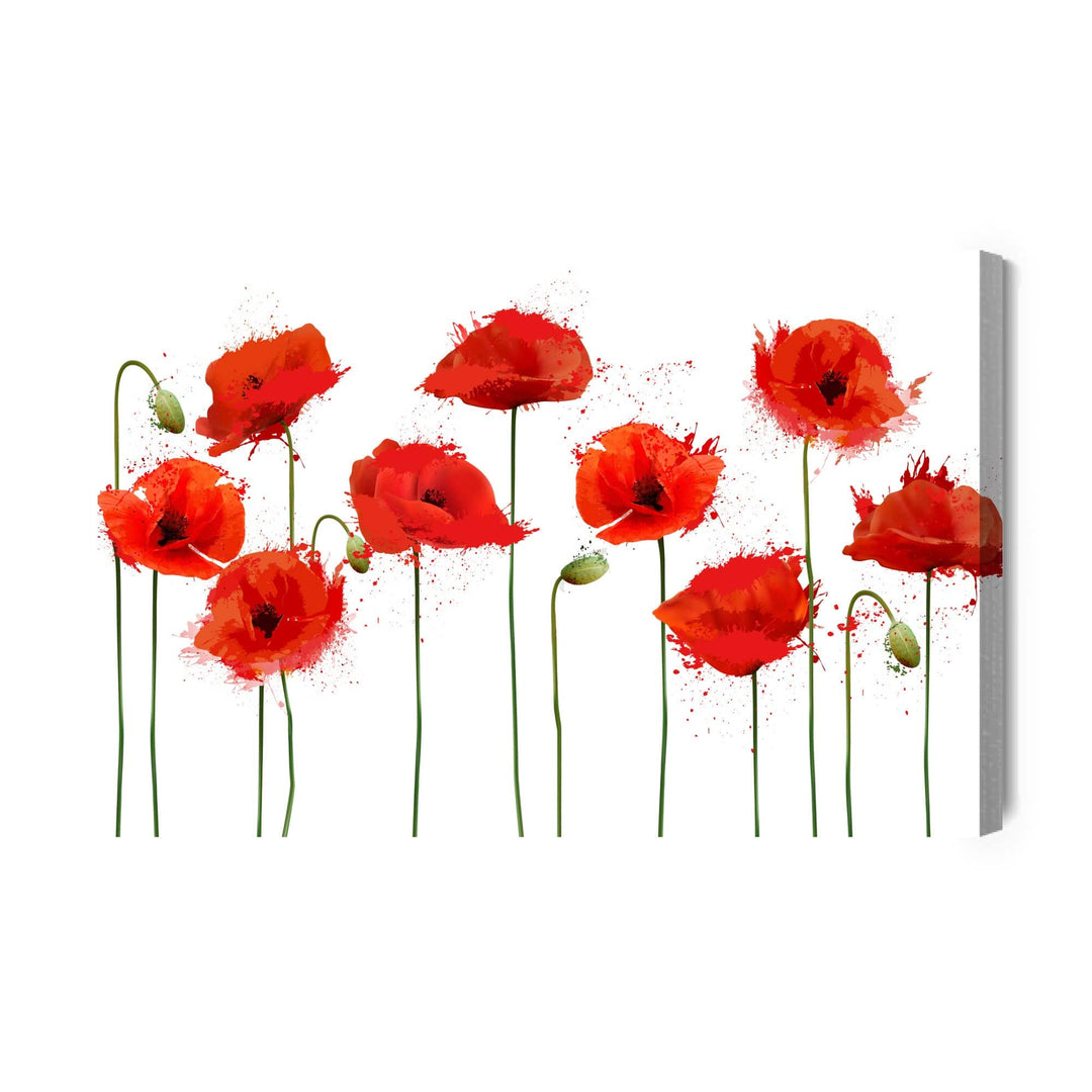 Kanva - Sarkanas magones abstraktā versijā, N-1532 X-ART