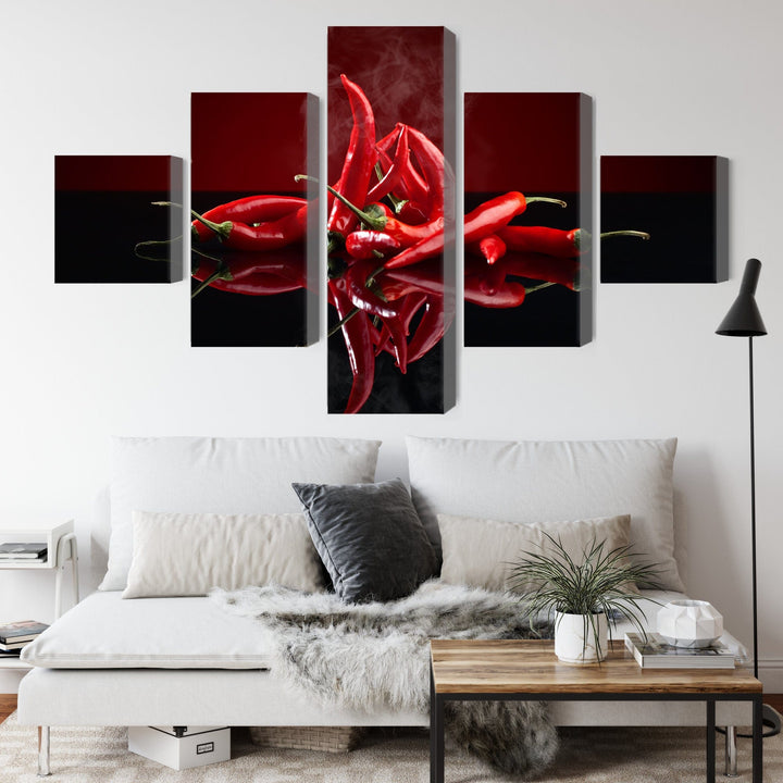 Kanva - Sarkanie čili pipari, N-3139 X-ART