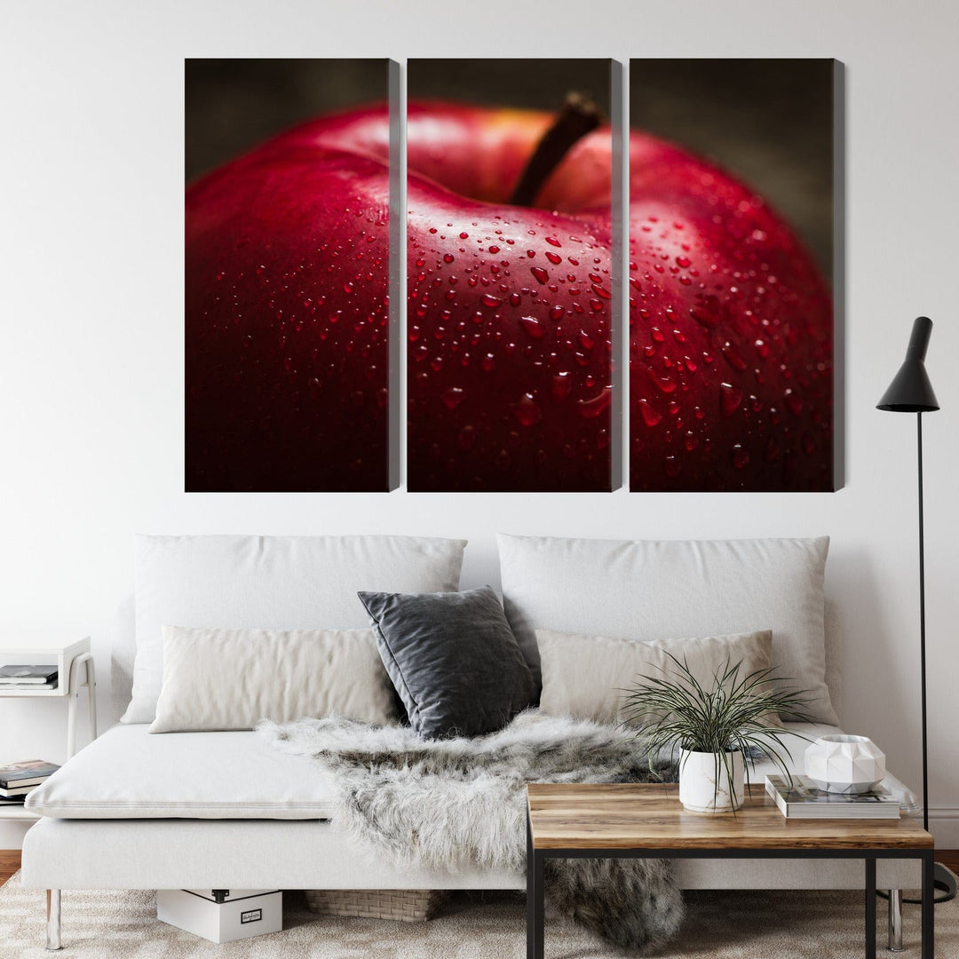 Kanva: Sarkans ābols, virtuves tematika X-ART