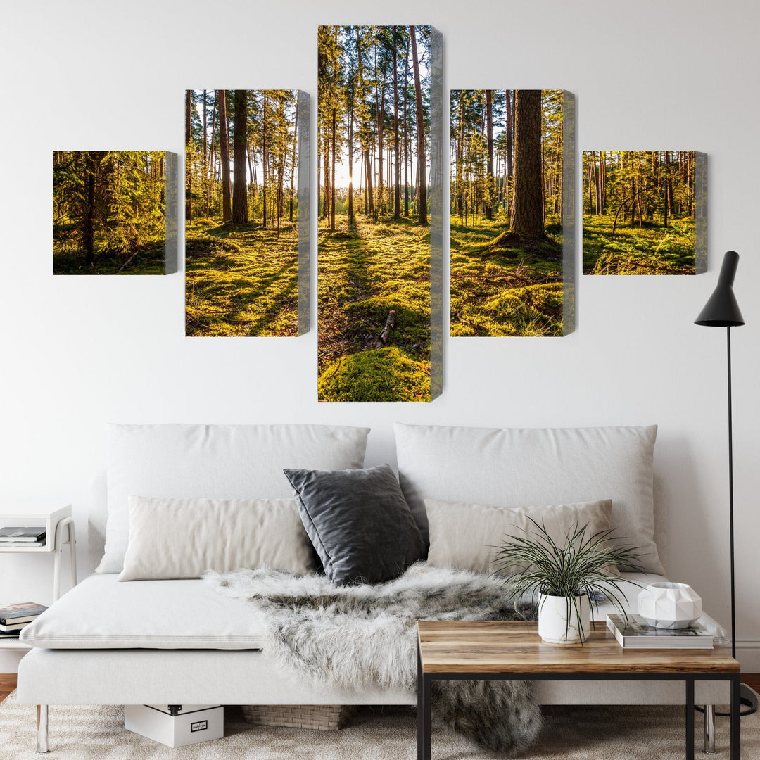 Kanva - Saulaina meža ainava 3D, N-1928 X-ART