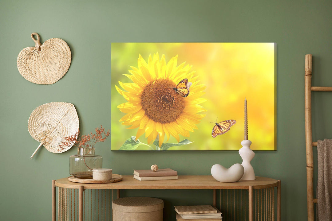 Kanva - Saulespuķe ar tauriņiem, N-1704 X-ART