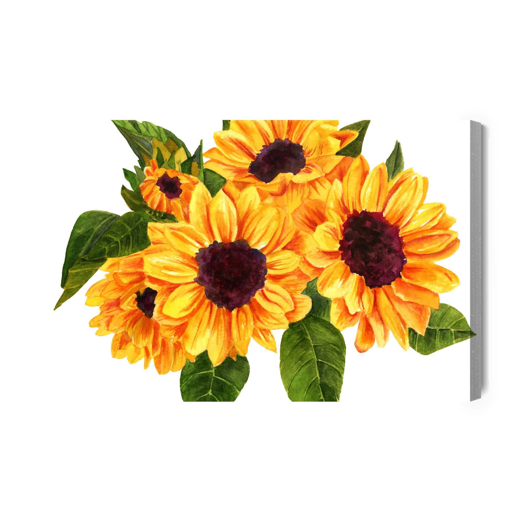 Kanva - Saulespuķu pušķis, it kā gleznotas, N-1665 X-ART