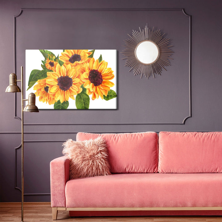 Kanva - Saulespuķu pušķis, it kā gleznotas, N-1665 X-ART