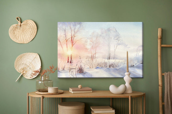 Kanva - Saullēkts ziemas mežā, N-1199 X-ART