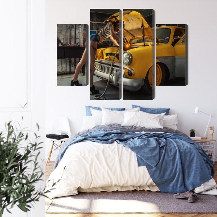 Kanva - Seksīga sieviete remonte mašīnu, N-3464 X-ART