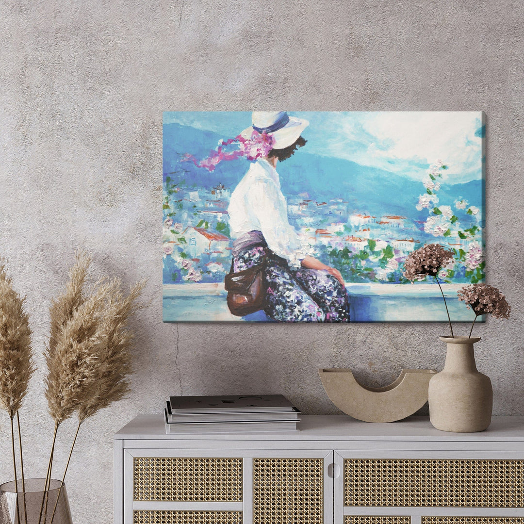 Kanva - Sieviete uz ainavas fona, N-912 X-ART