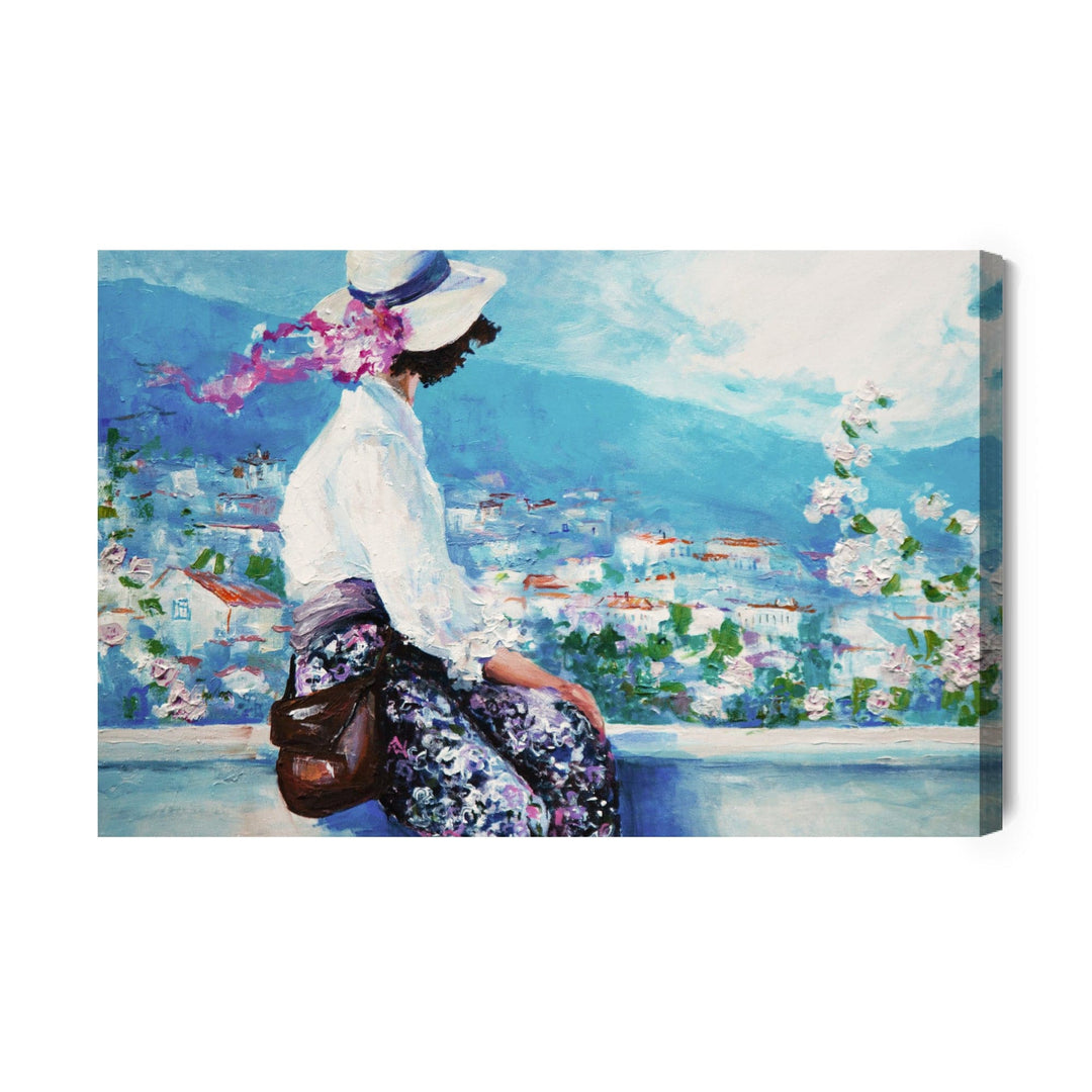 Kanva - Sieviete uz ainavas fona, N-912 X-ART