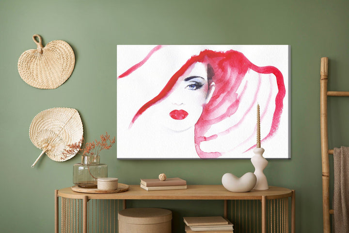 Kanva - Sievietes portrets ar cepuri, N-906 X-ART