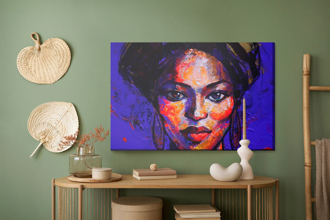 Kanva - Sievišķīgs portrets abstraktajā formā, N-953 X-ART