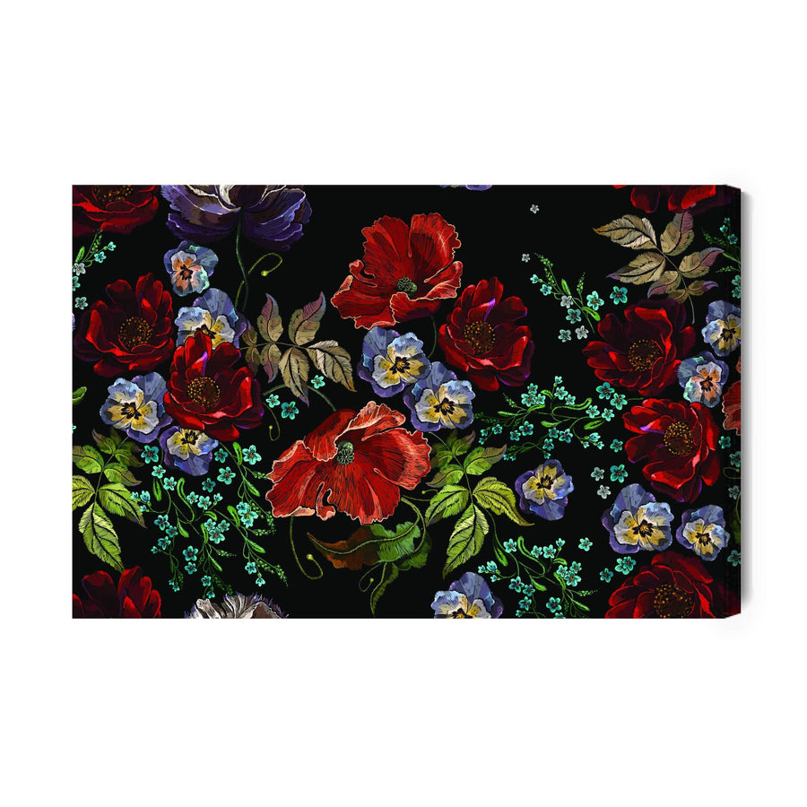 Kanva - Skaisti krāsaini ziedi, N-197 X-ART