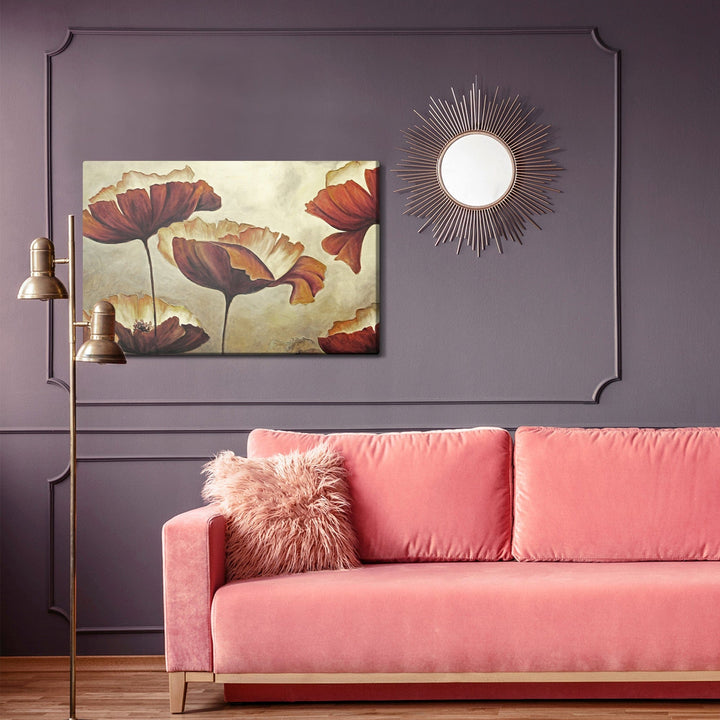 Kanva - Skaisti magoņu ziedi vintage stilā, N-199 X-ART