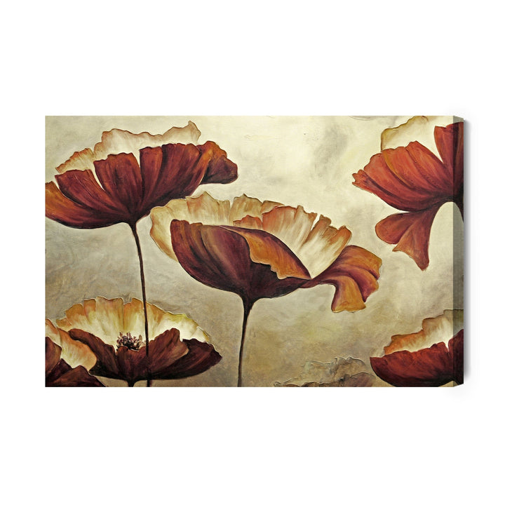 Kanva - Skaisti magoņu ziedi vintage stilā, N-199 X-ART