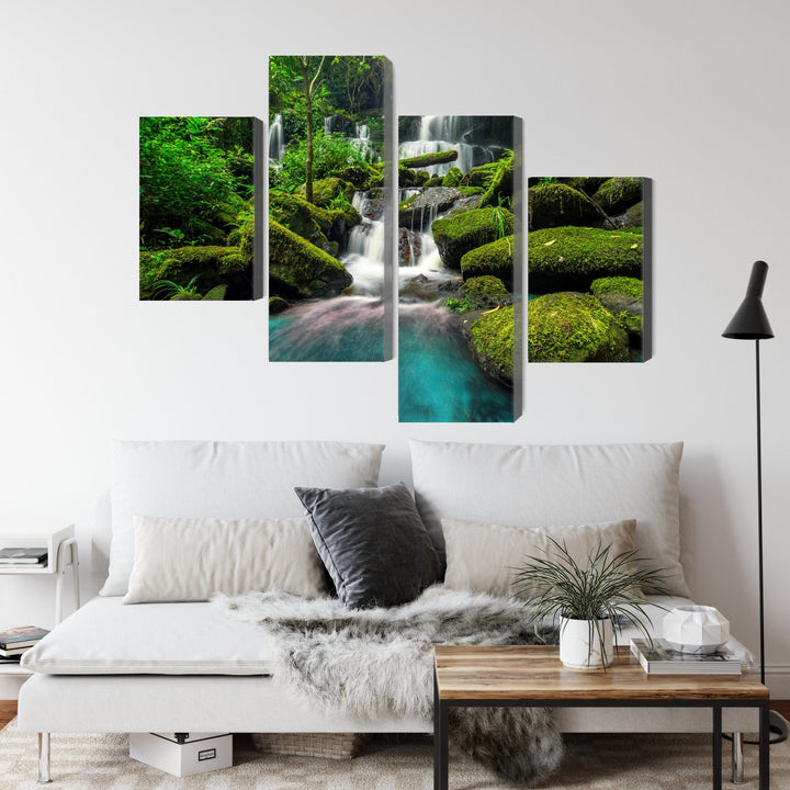 Kanva - Skaists ūdenskritums džungļos, N-3245 X-ART