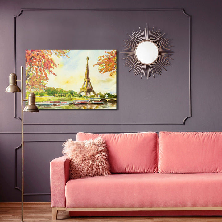 Kanva - Skats uz Eifeļa torni rudenī, N-1120 X-ART