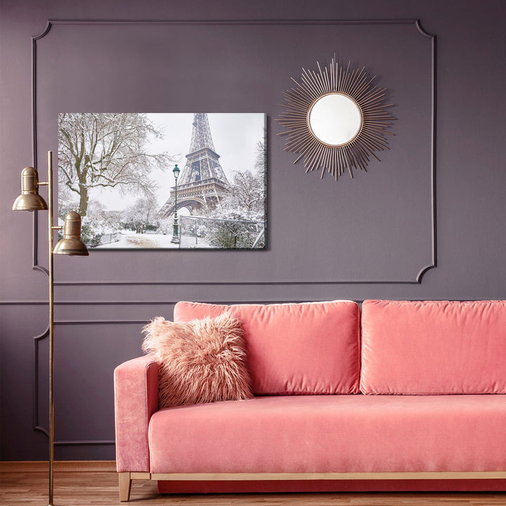 Kanva - Skats uz Eifeļa torni ziemā, N-1124 X-ART