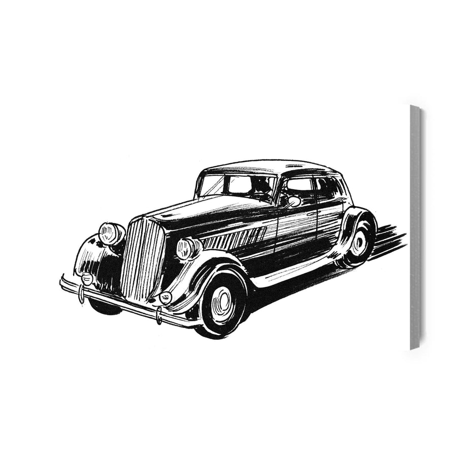 Kanva - Skicēts auto, N-433 X-ART