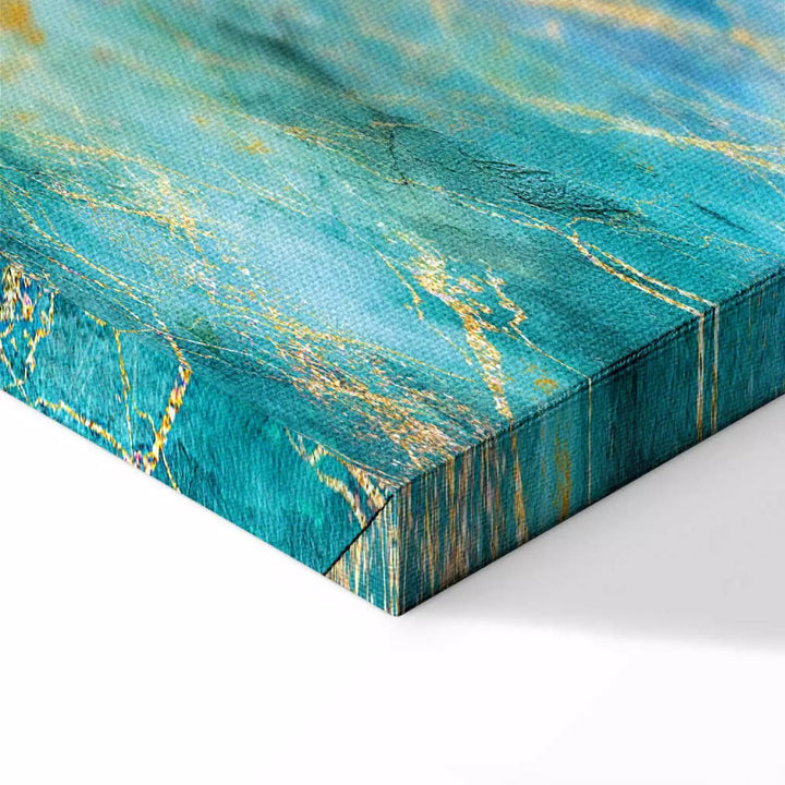 Glezna "Smaragda Okeāns" – Abstrakta Ūdens Tekstūra ART XL