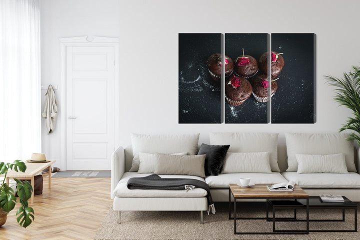 Kanva - Šokolādes mafini ar rozēm, N-3788 X-ART