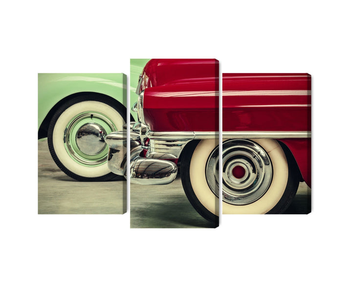 Kanva - Stilīgi vintāžas automašīnas riteņi, N-3383 X-ART