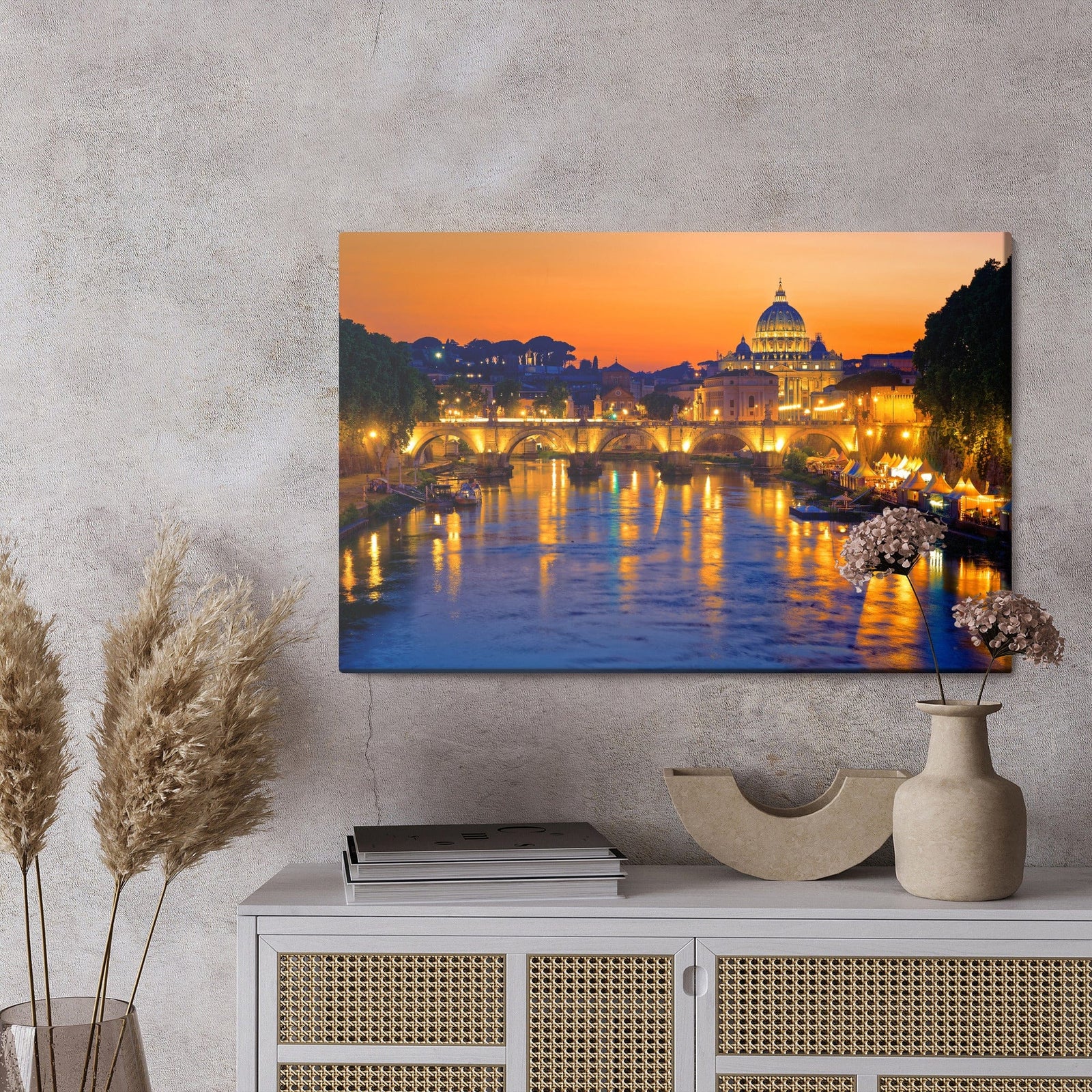 Kanva - Sv. Eņģelis Romā vakarā, N-1257 X-ART