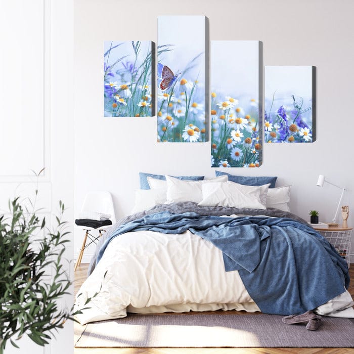 Kanva - Tauriņš un savvaļas ziedi, N-4007 X-ART