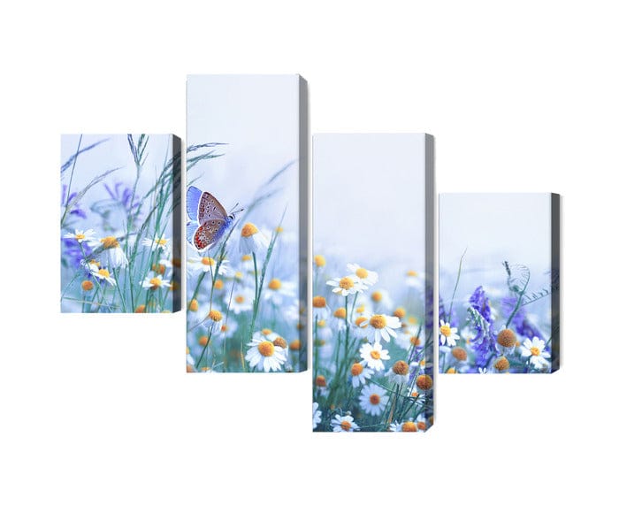 Kanva - Tauriņš un savvaļas ziedi, N-4007 X-ART