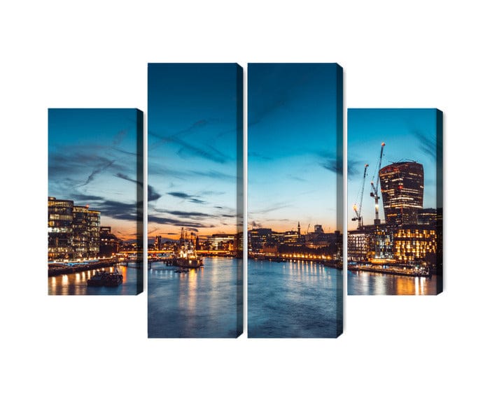 4 daļu kanva: Temzas upe Lielbritānijā X-ART