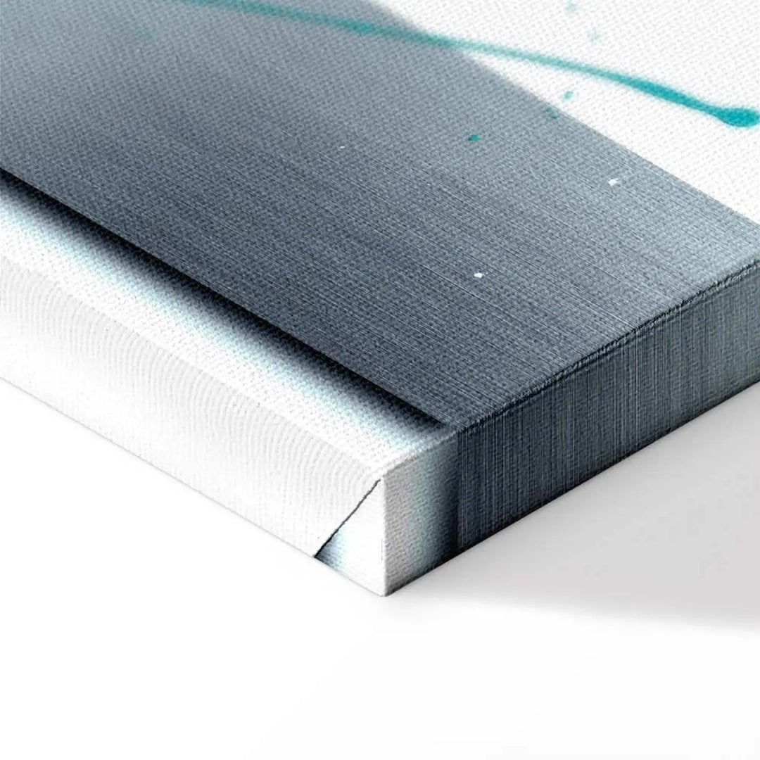 Kanva - Tirkīza ekspresija, 56243 uz ģeometriska pelēka fona, (x5) ART XL