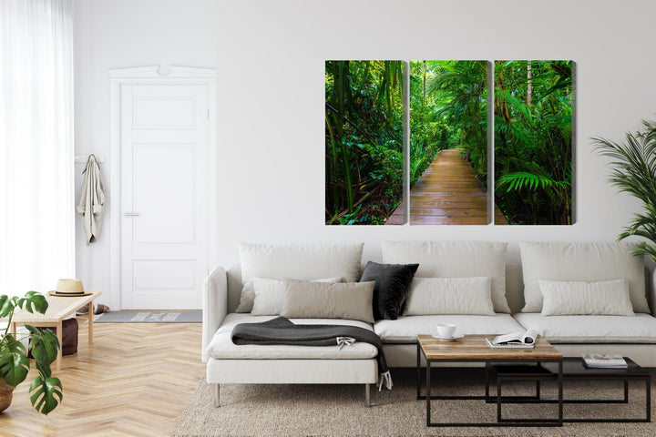 Kanva - Tropu meža koka tilts, N-1994 X-ART