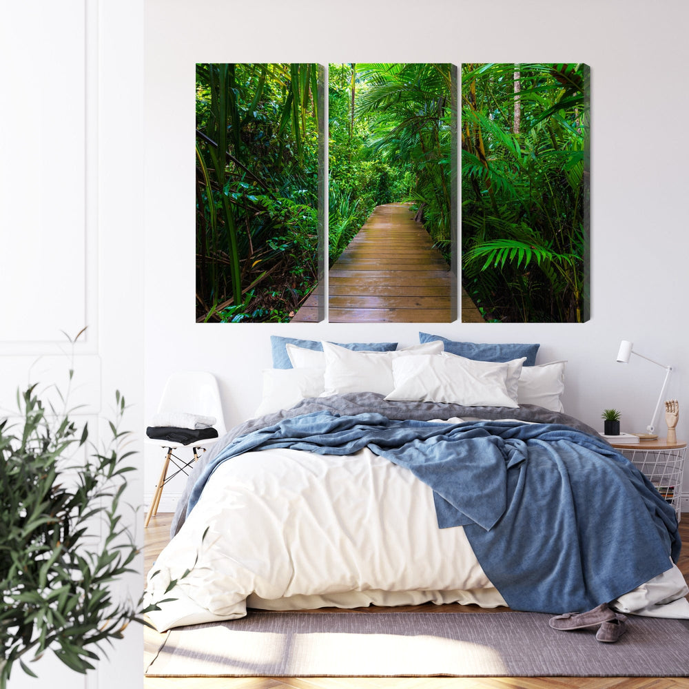 Kanva - Tropu meža koka tilts, N-1994 X-ART