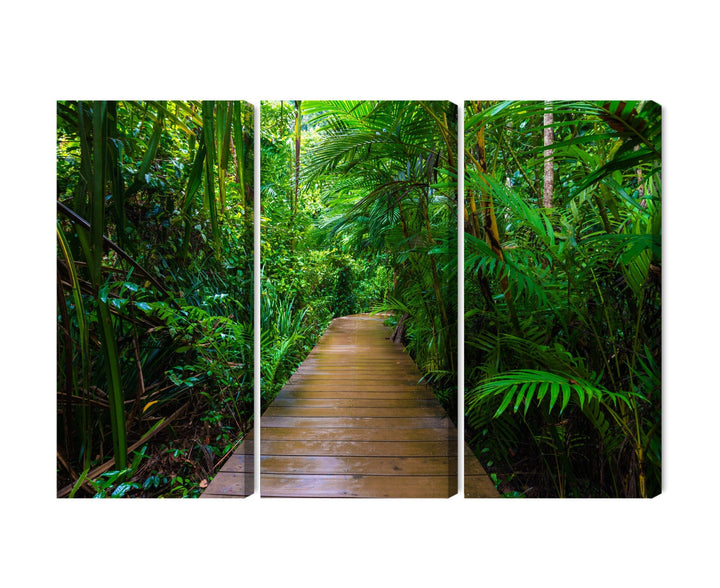 Kanva - Tropu meža koka tilts, N-1994 X-ART