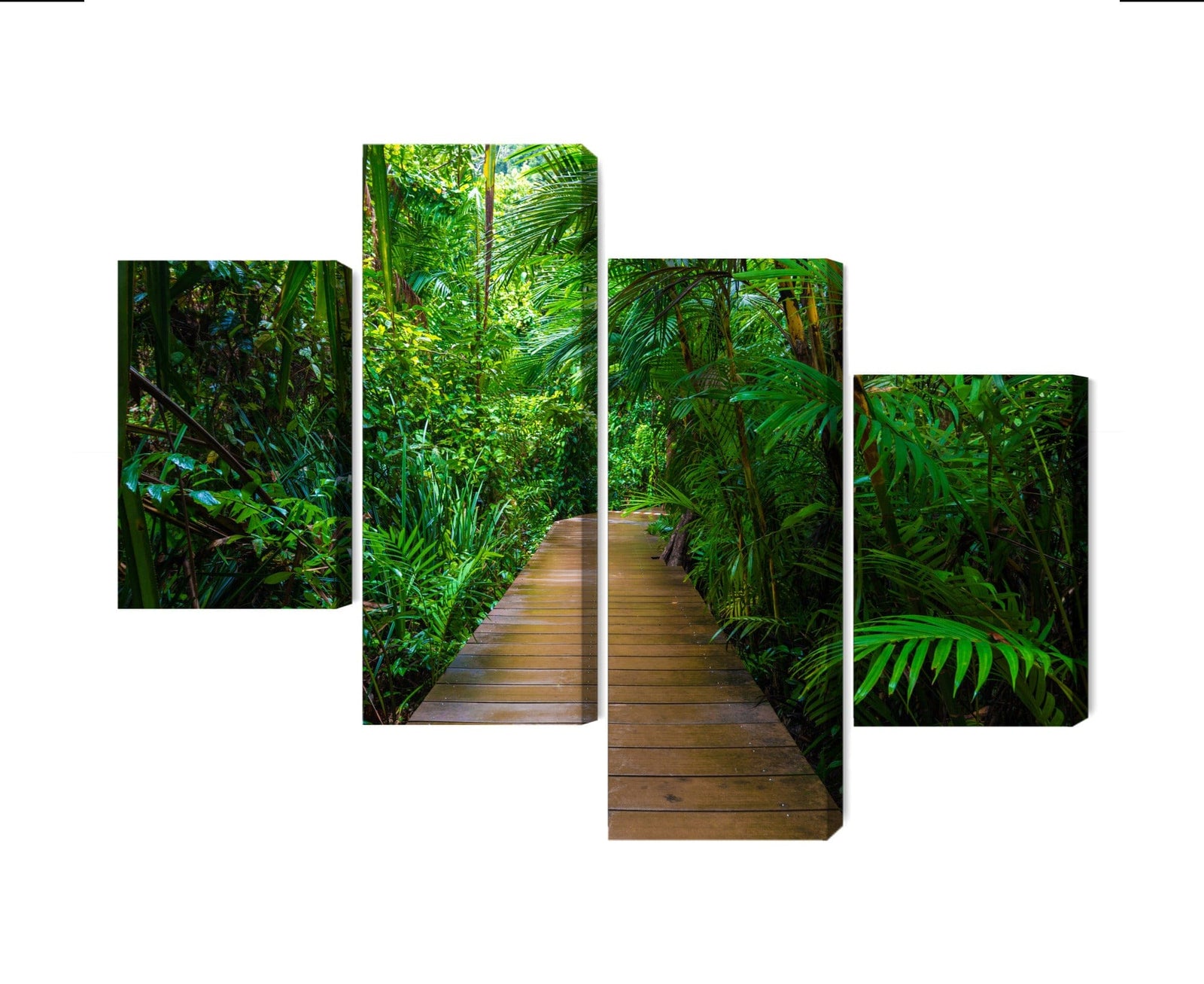 Kanva - Tropu meža koka tilts, N-1997 X-ART