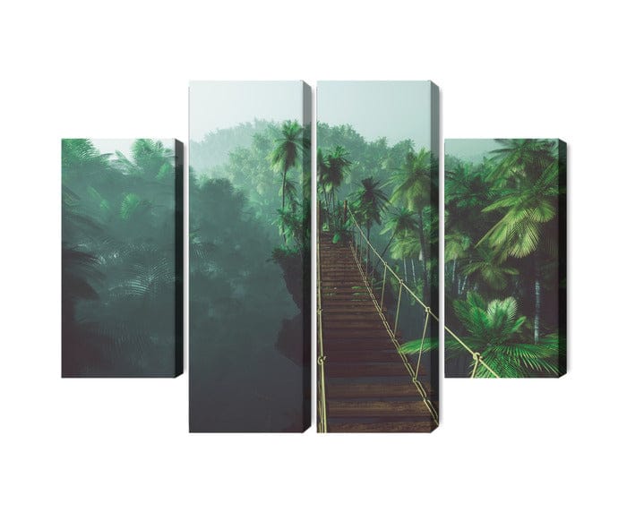 Kanva - Tropu meža virvju tilts, N-2001 X-ART