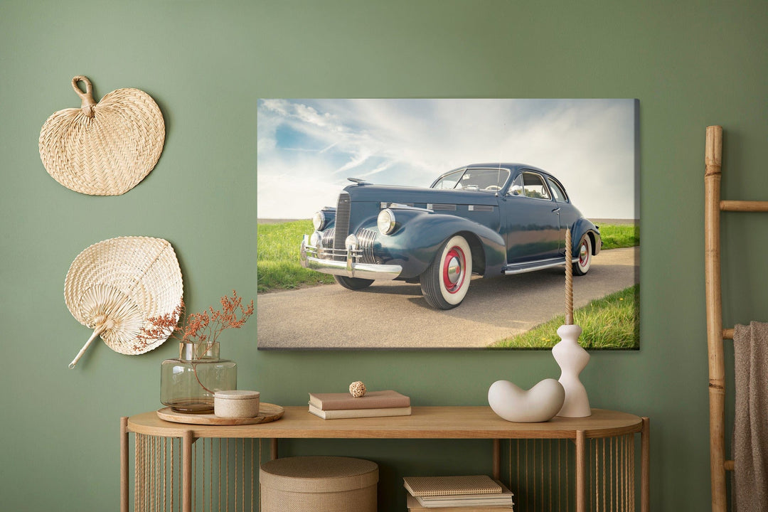 Kanva - Tumši zila vintage automašīna, N-419 X-ART