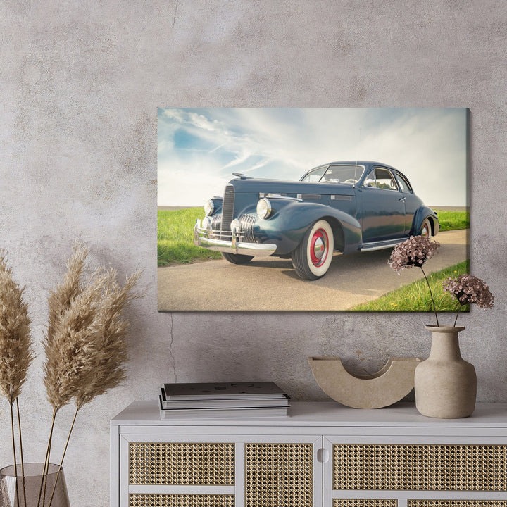 Kanva - Tumši zila vintage automašīna, N-419 X-ART
