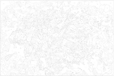 Kanva uz audekla "izkrāso pēc cipariem" - Abstraktā lauva (60x40 cm) Artgeist