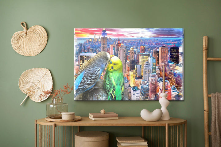 Kanva - Vāverītes uz Ņujorkas fona, N-1414 X-ART