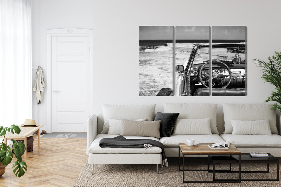 Kanva - Vecā kubiešu automašīnas interjers, N-2934 X-ART