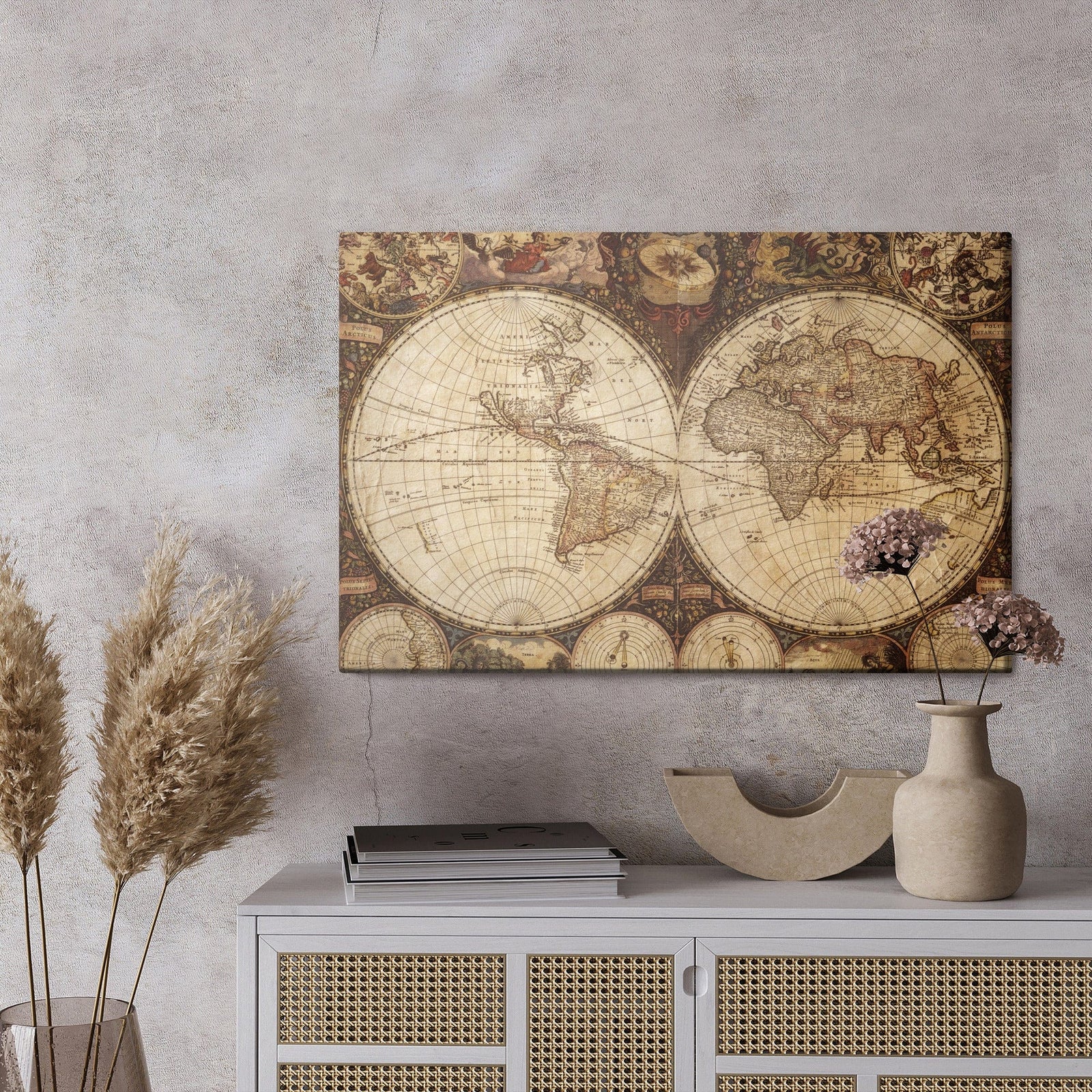Kanva - Vecā pasaules karte, N-155 X-ART
