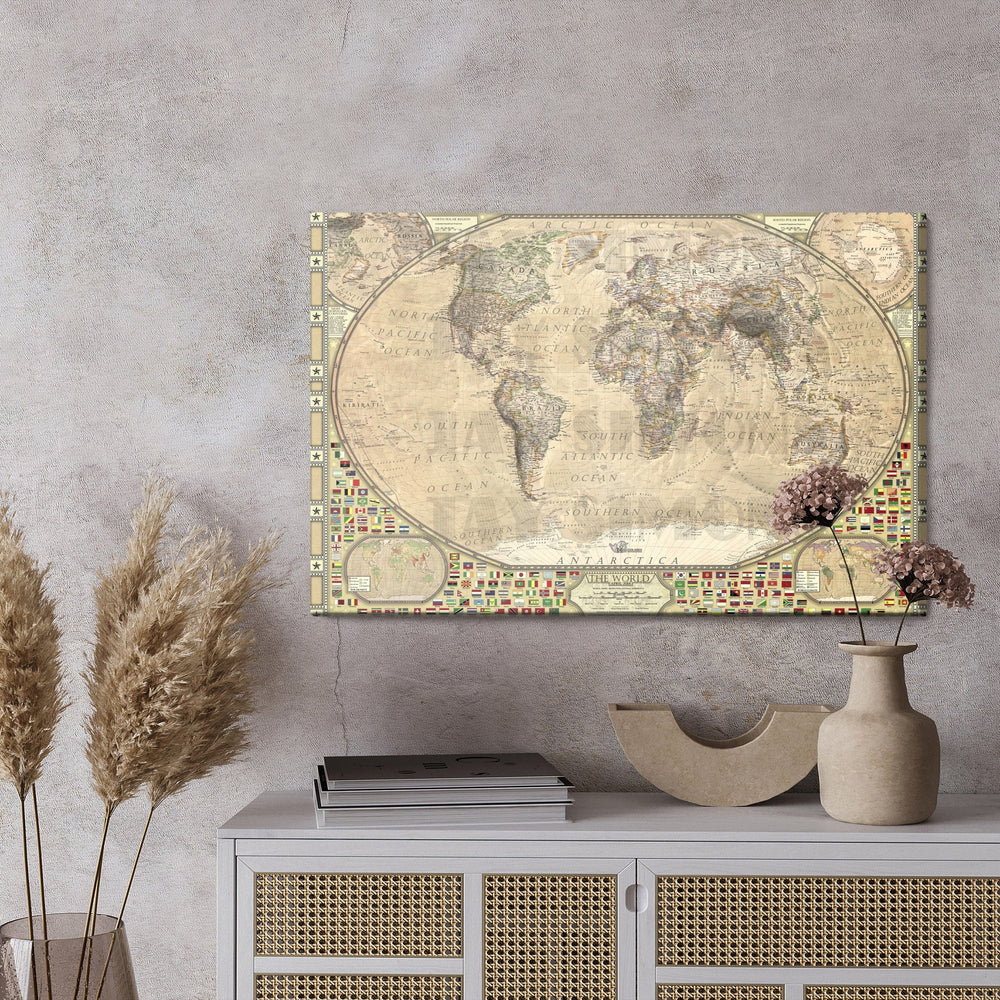 Kanva - Vecā pasaules karte V2 X-ART