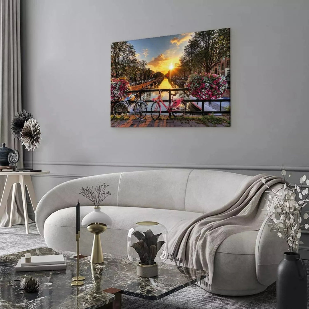 Kanva - Velosipēdu pilsēta - pilsētas upes ainava - Amsterdama, (x 1) G-ART