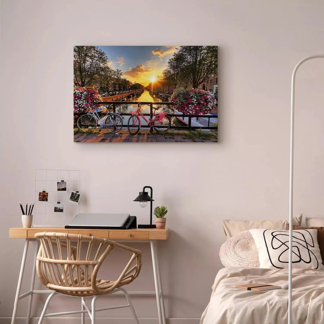 Kanva - Velosipēdu pilsēta - pilsētas upes ainava - Amsterdama, (x 1) G-ART