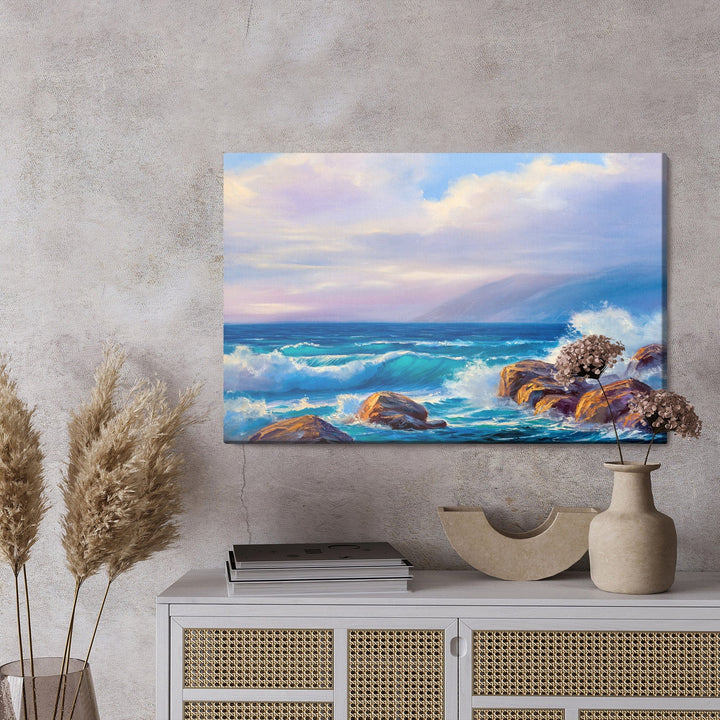 Kanva - Viļņi un akmeņi jūrā, N-586 X-ART