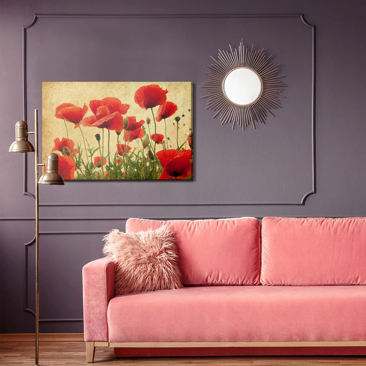 Kanva - Vintage savvaļas magones, N-1523 X-ART