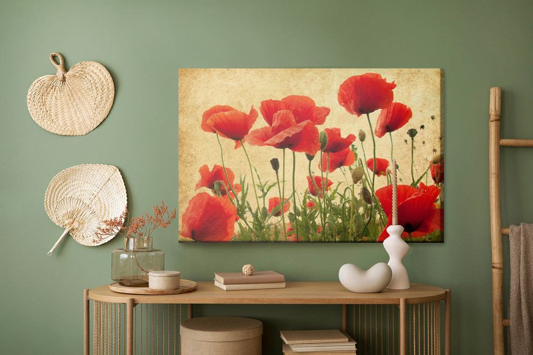 Kanva - Vintage savvaļas magones, N-1523 X-ART