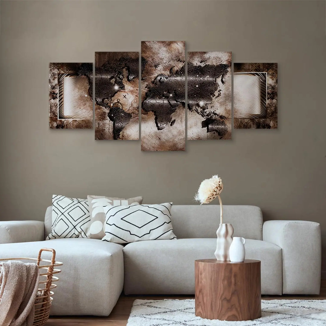 Glezna - Vintāžas karte brūnos toņos, 56277 ART XL