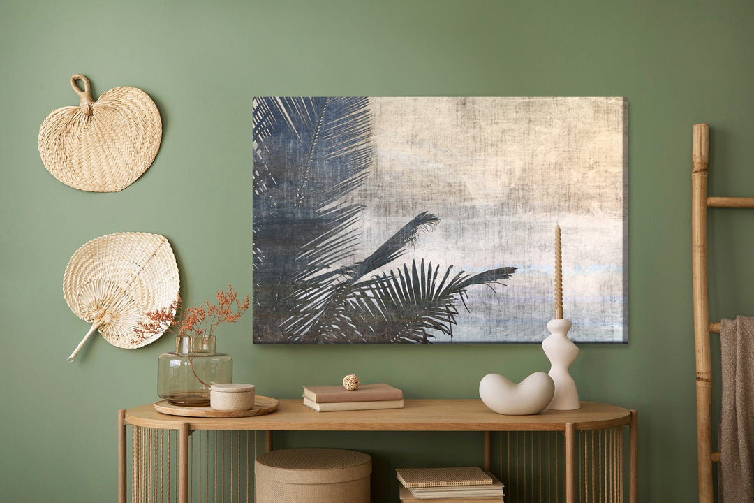Kanva - Vintāžas palmu lapas, N-1598 X-ART