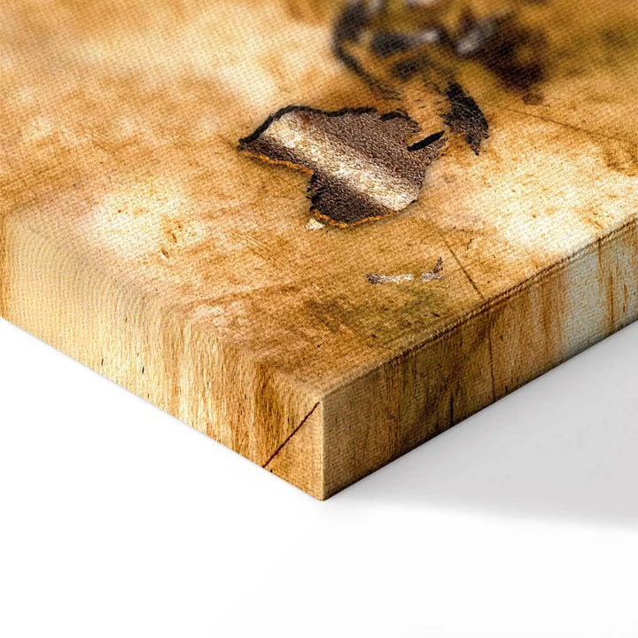 Kanva - Vintāžas pasaules karte brūnos toņos, 55248, (x3) ART XL